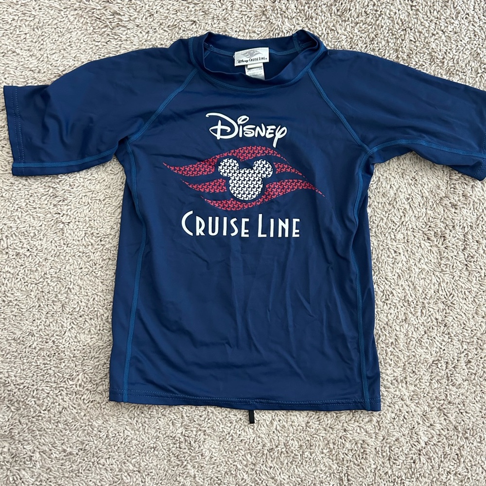 Disney Cruise Line Kids Rashguard - Blue and Red